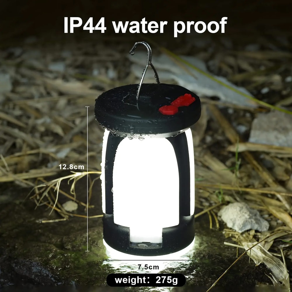 High Power Solar LED Camping Lantern Rechargeable Emergency Power Bank With Light Modes For Camping 2
