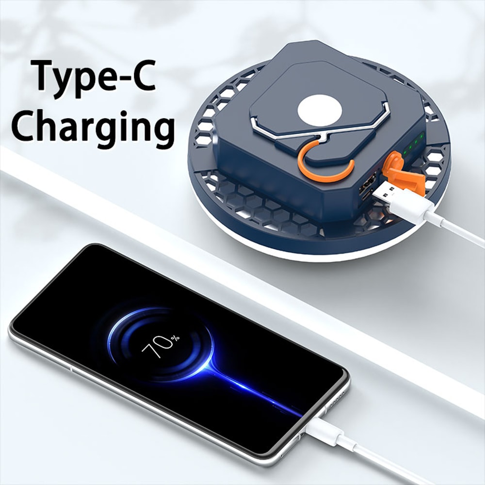 Rechargeable Camping Lantern Flashlight Portable Emergency Night Market Light For Outdoor Adventur 2