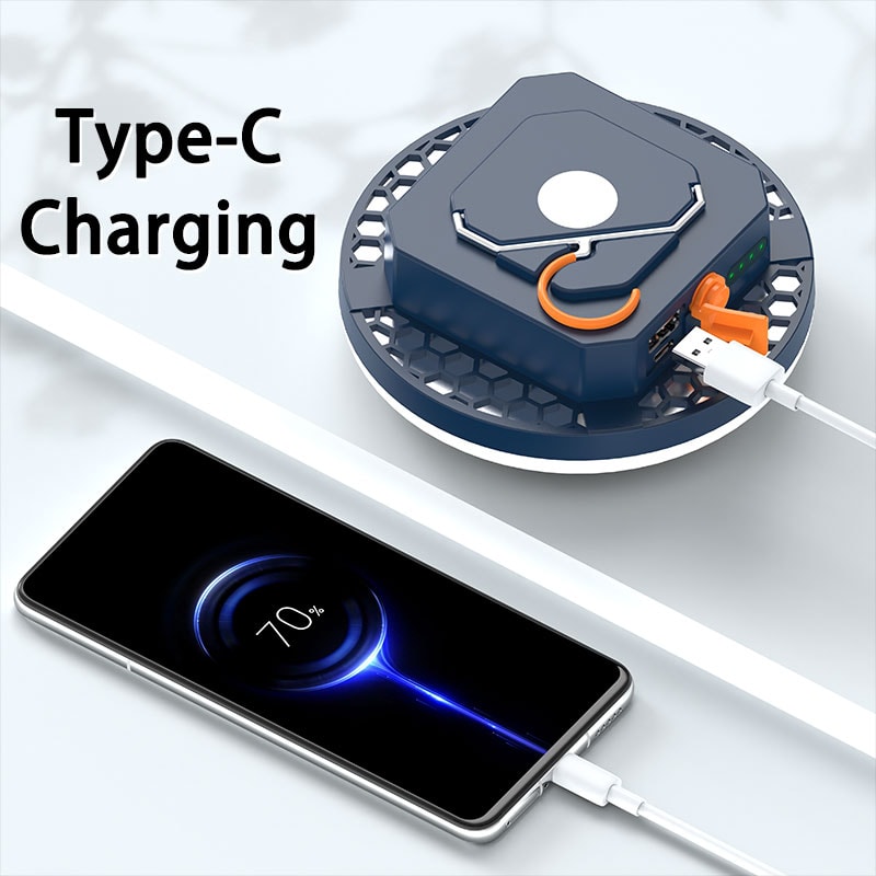 Rechargeable Camping Lantern Flashlight Portable Emergency Night Market Light For Outdoor Adventur 2