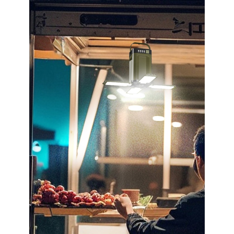 Rechargeable Solar Lantern Power Bank LED Tent Light for Camping, Hiking, Fishing