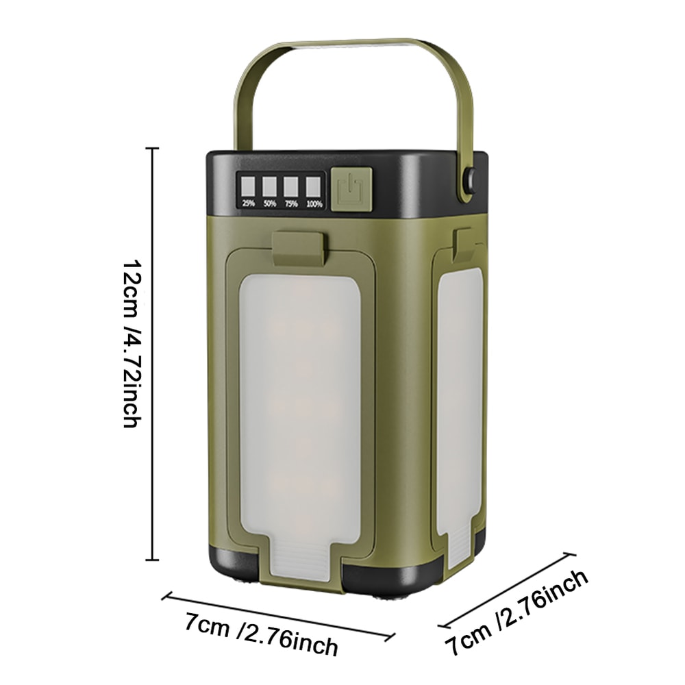 Rechargeable Solar Lantern Power Bank LED Tent Light for Camping, Hiking, Fishing