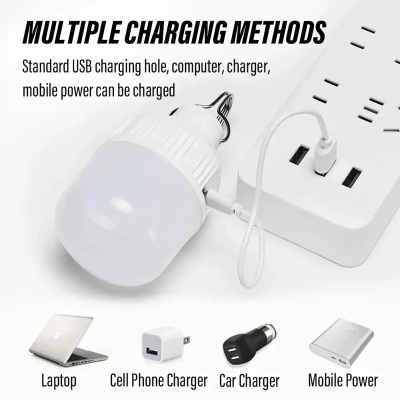 Rechargeable Outdoor LED Lantern USB Powered High Brightness Emergency Light Portable Camping Lamp 1