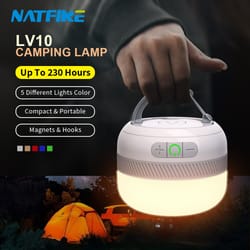 natfire camping light usb c rechargeable hours, color flashlight, outdoor tent lamp, emergency lantern