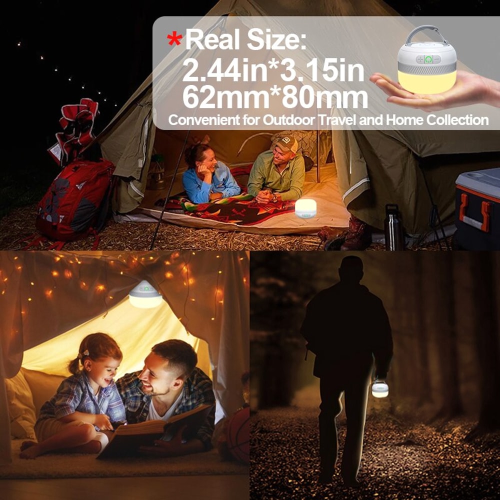 NATFIRE Camping Light USB C Rechargeable Hours, Color Flashlight, Outdoor Tent Lamp, Emergency Lantern