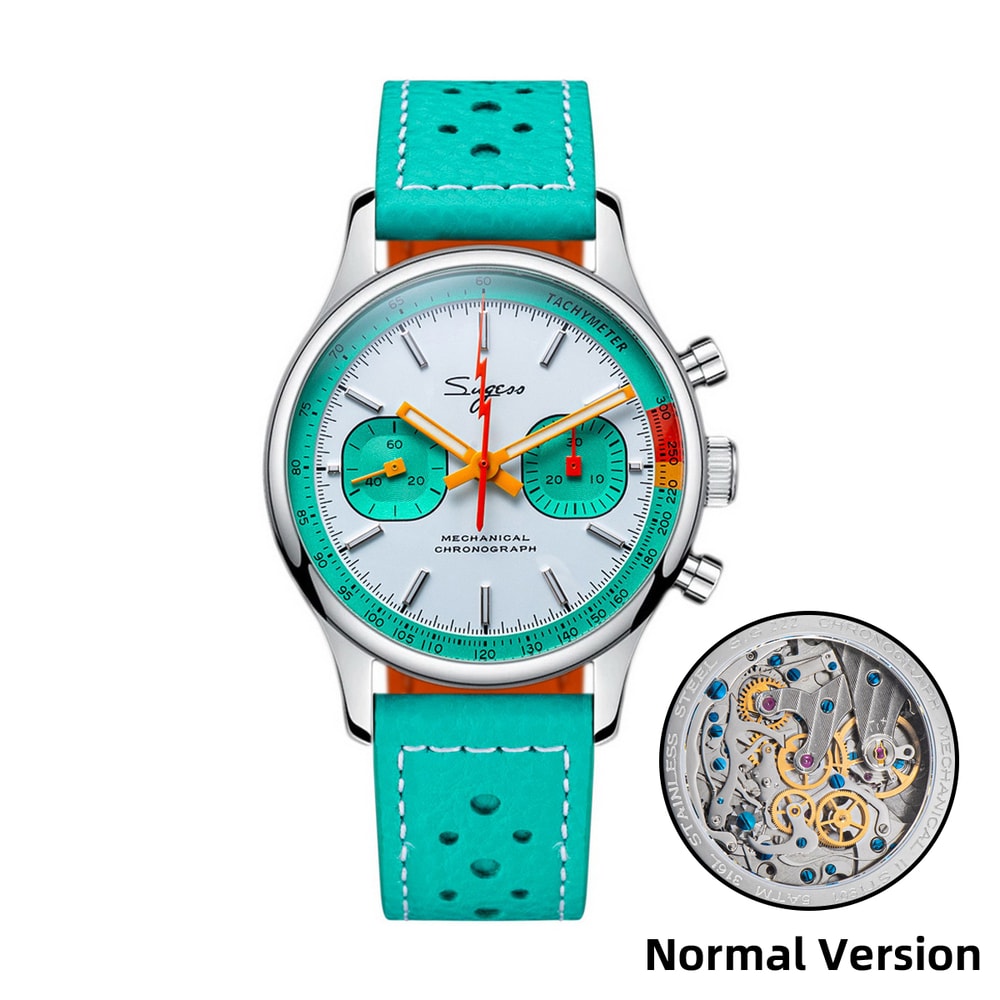 Sugess Chronograph Watch For Men With Swanneck Movement Mechanical Wristwatch Sapphire Crystal Pilo 4