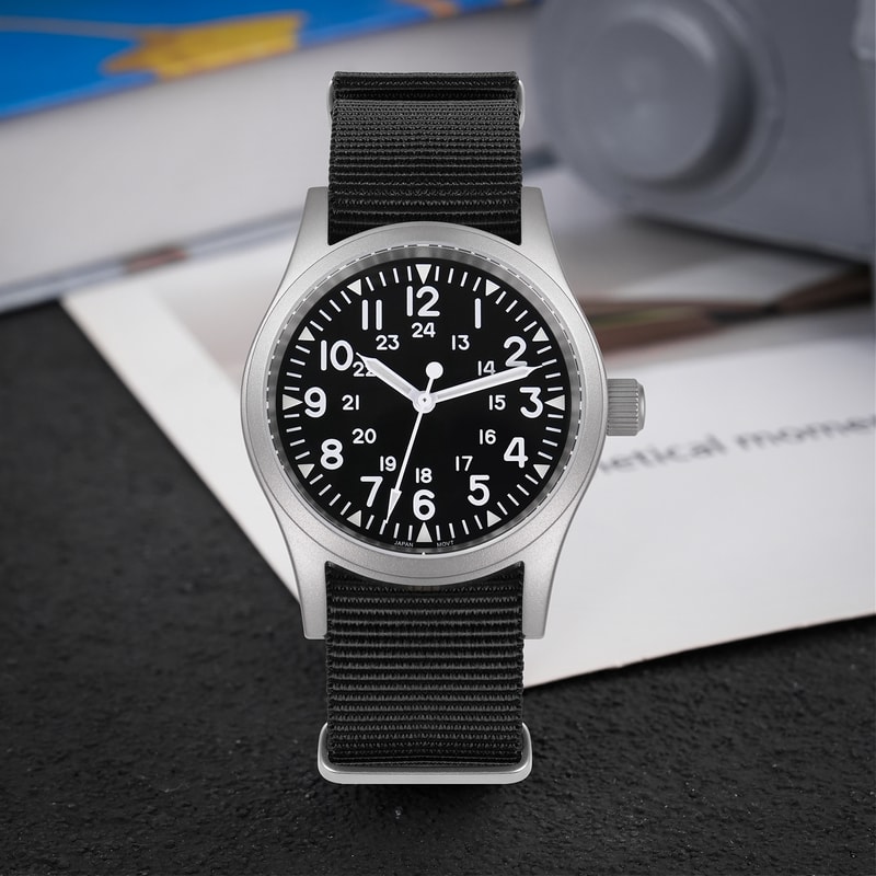 Military Watch With Sweep Movement And Sapphire Crystal Vintage Timepiece 1