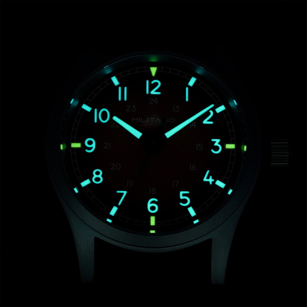 Military Quartz Watch Vintage Design Luminous Sapphire Crystal And Sweep Seconds Movement 4