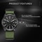 Luxury Men Quartz Watch Waterproof Luminous Military Sports Watch With Date Nylon Leather Band 1