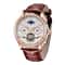 Men Automatic Mechanical Tourbillon Watch Waterproof Military Wristwatch With Genuine Leather Strap 8