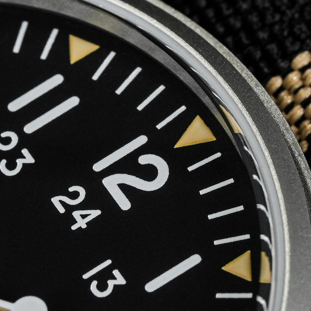 Vintage Military Watch Miyota Super Sapphire CrystalBar Waterproof 1