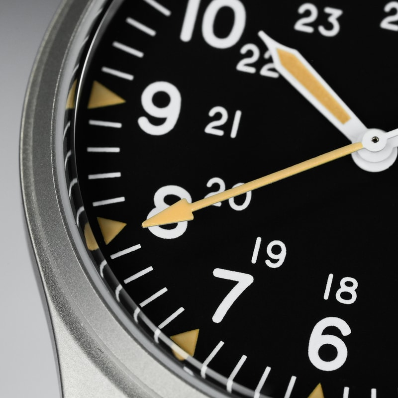 Vintage Military Watch Miyota Super Sapphire CrystalBar Waterproof 3