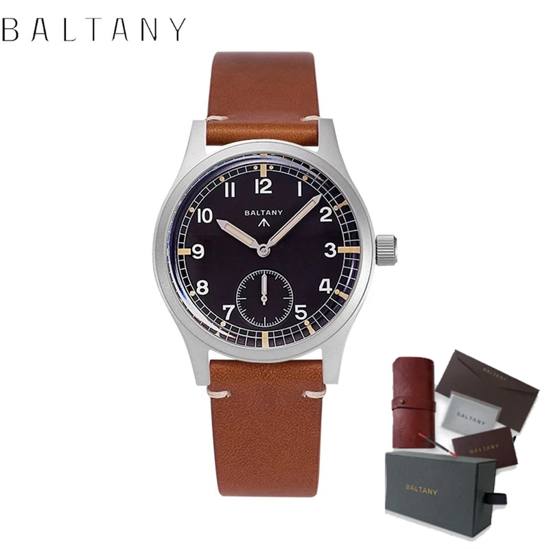 Dirty Dozen Military Vintage Quartz Watch Waterproof Luminous Small Seconds Hand 6