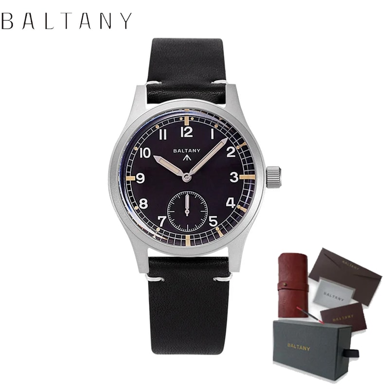 Dirty Dozen Military Vintage Quartz Watch Waterproof Luminous Small Seconds Hand 7