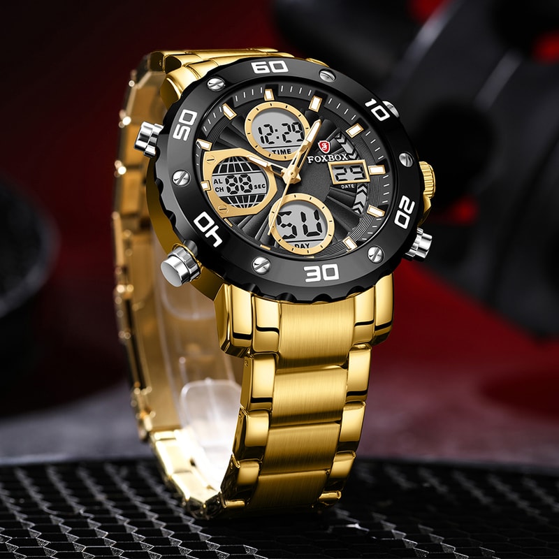 Military Sports Watch For Men Waterproof LED Quartz Digital Wristwatch With Box 1