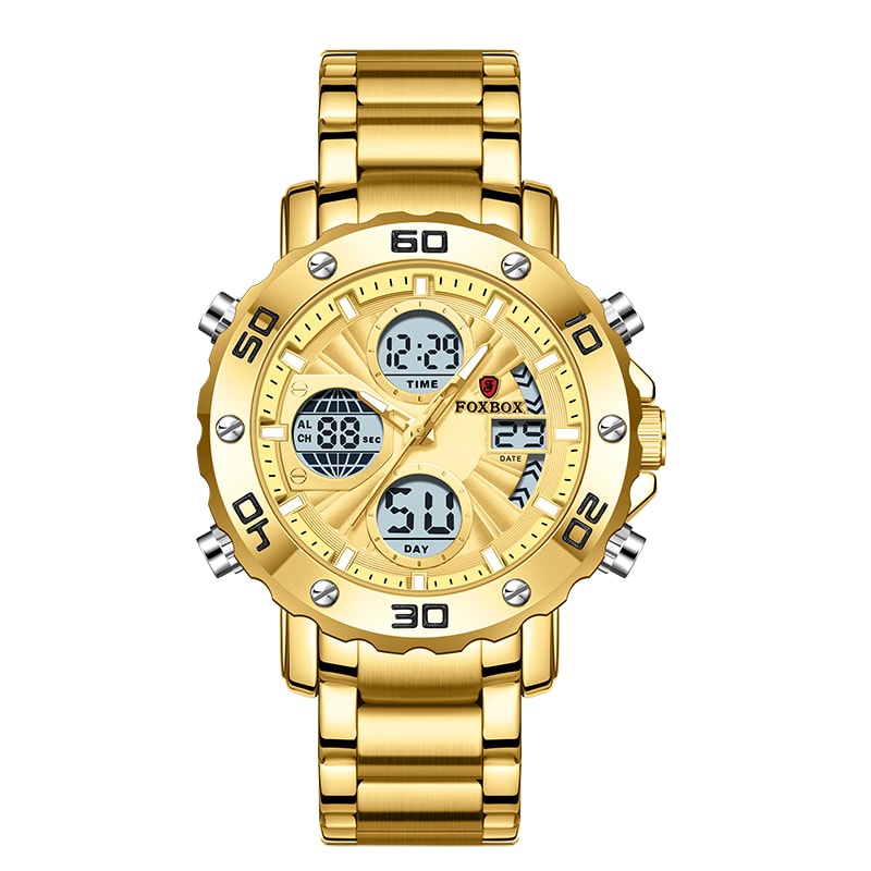 Military Sports Watch For Men Waterproof LED Quartz Digital Wristwatch With Box 5