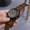 Retro Men Big Dial Leather Band Quartz Watch Business, Military, and Sports Wristwatch