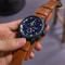 Retro Men Big Dial Leather Band Quartz Watch Business, Military, and Sports Wristwatch