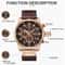 CURREN Men Military Quartz Watch With Leather Strap Chronograph Wristwatch 2