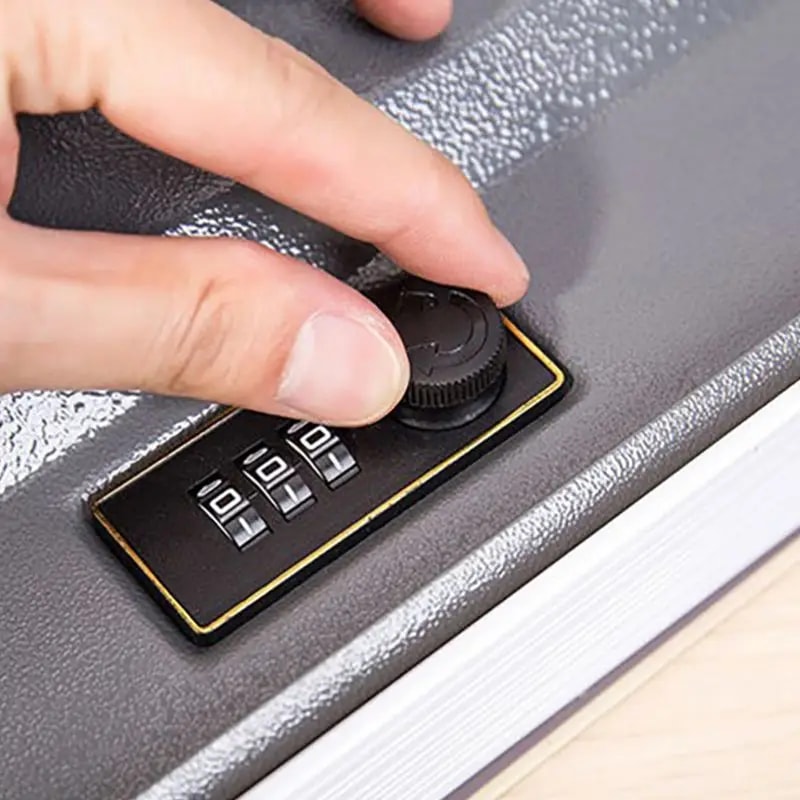 Mini Dictionary Safe Box with Password Security Lock Perfect for Storing Cash, Coins, and Small Valuables