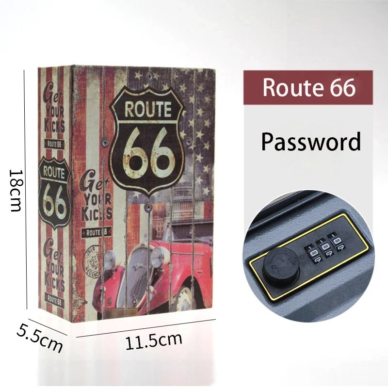 Mini Dictionary Safe Box with Password Security Lock Perfect for Storing Cash, Coins, and Small Valuables