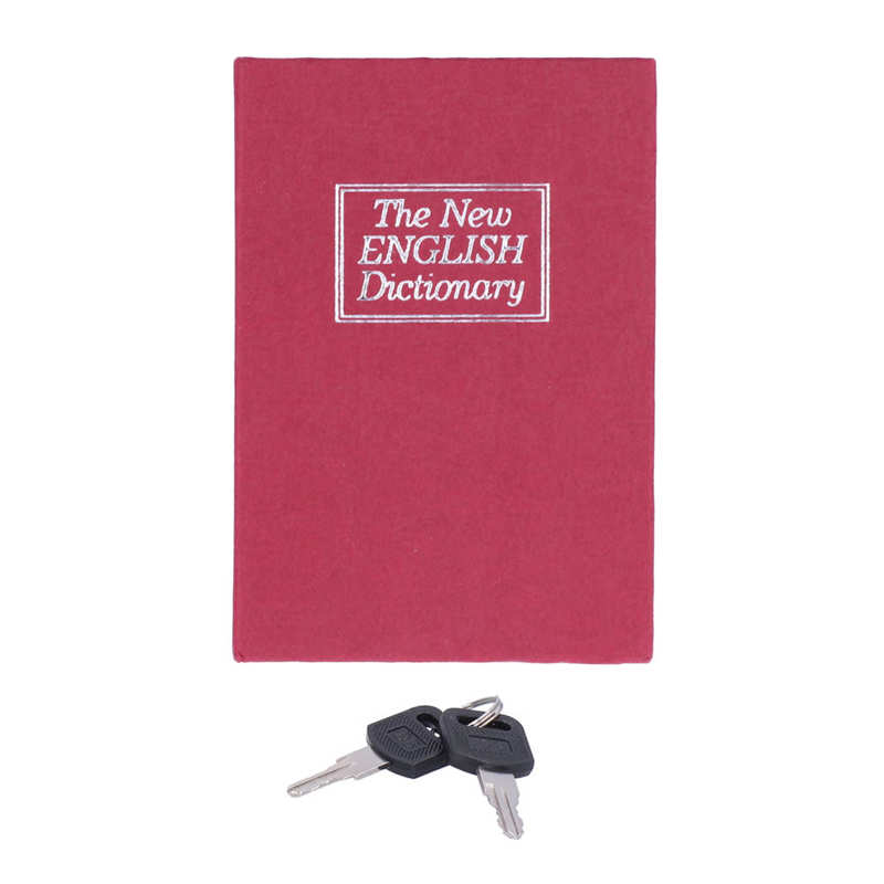 Mini Book Safe Box with Lock and Keys Security for Money & Jewelry