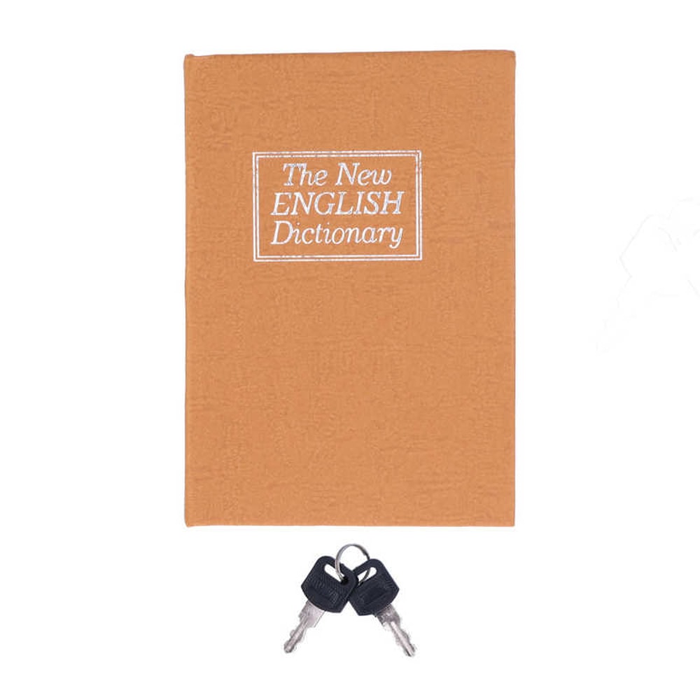 Mini Book Safe Box with Lock and Keys Security for Money & Jewelry