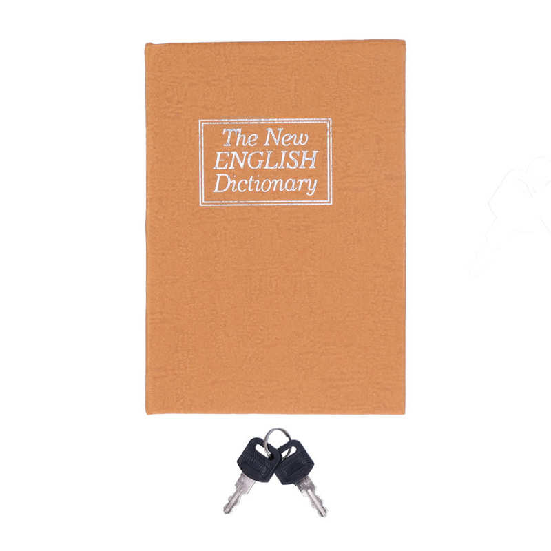 Mini Book Safe Box with Lock and Keys Security for Money & Jewelry