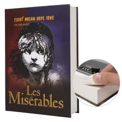 genuine paper transfer book safe box secret hidden safe with combination lock for protecting valuables