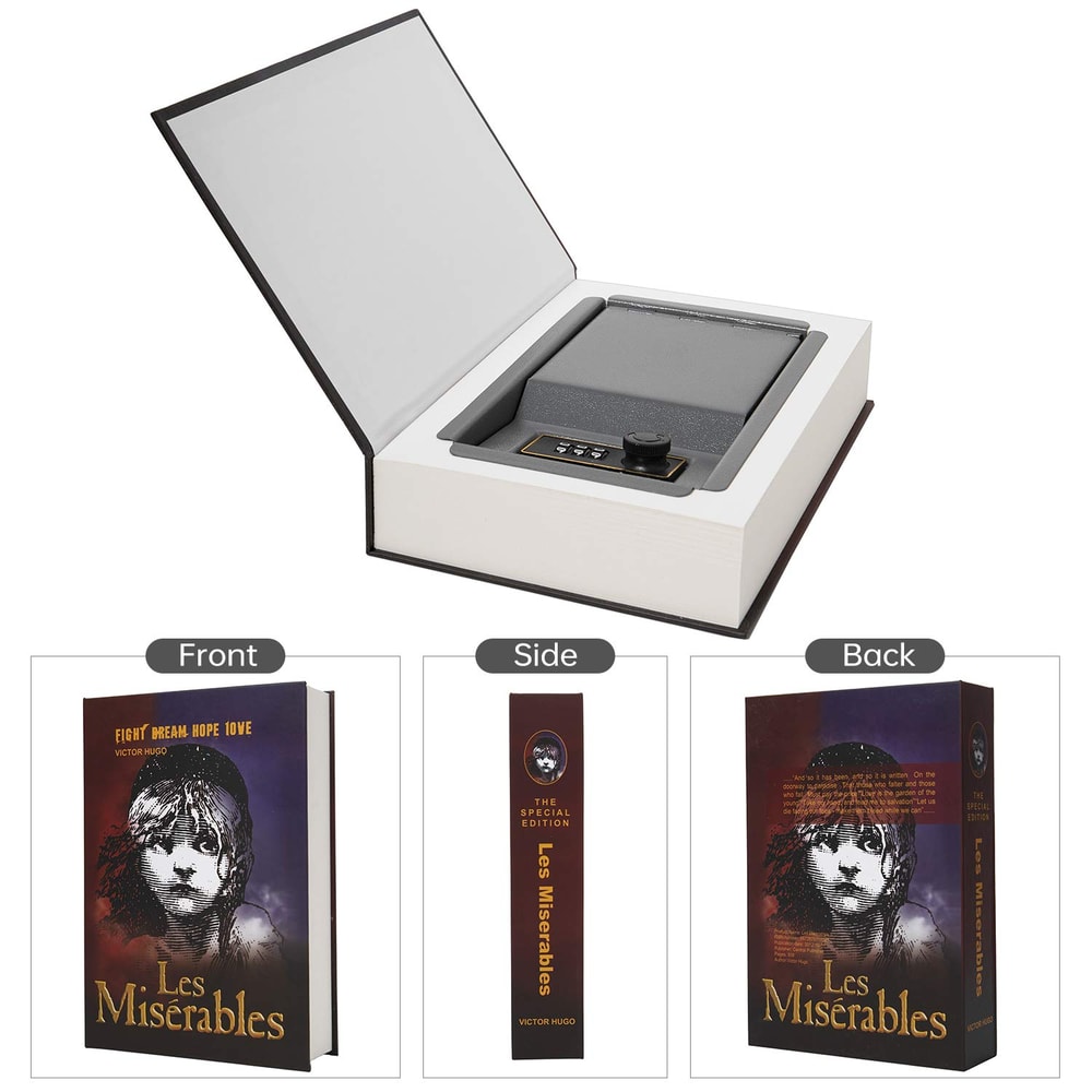 Genuine Paper Transfer Book Safe Box Secret Hidden Safe With Combination Lock For Protecting Valuab 1