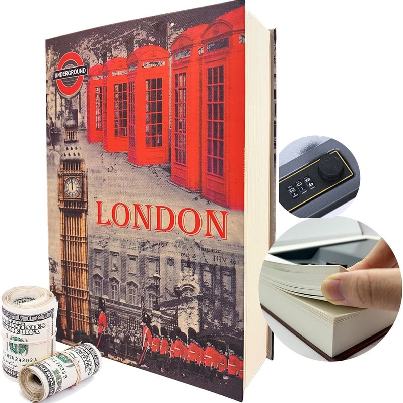 Genuine Paper Transfer Book Safe Box Secret Hidden Safe With Combination Lock For Protecting Valuab 6