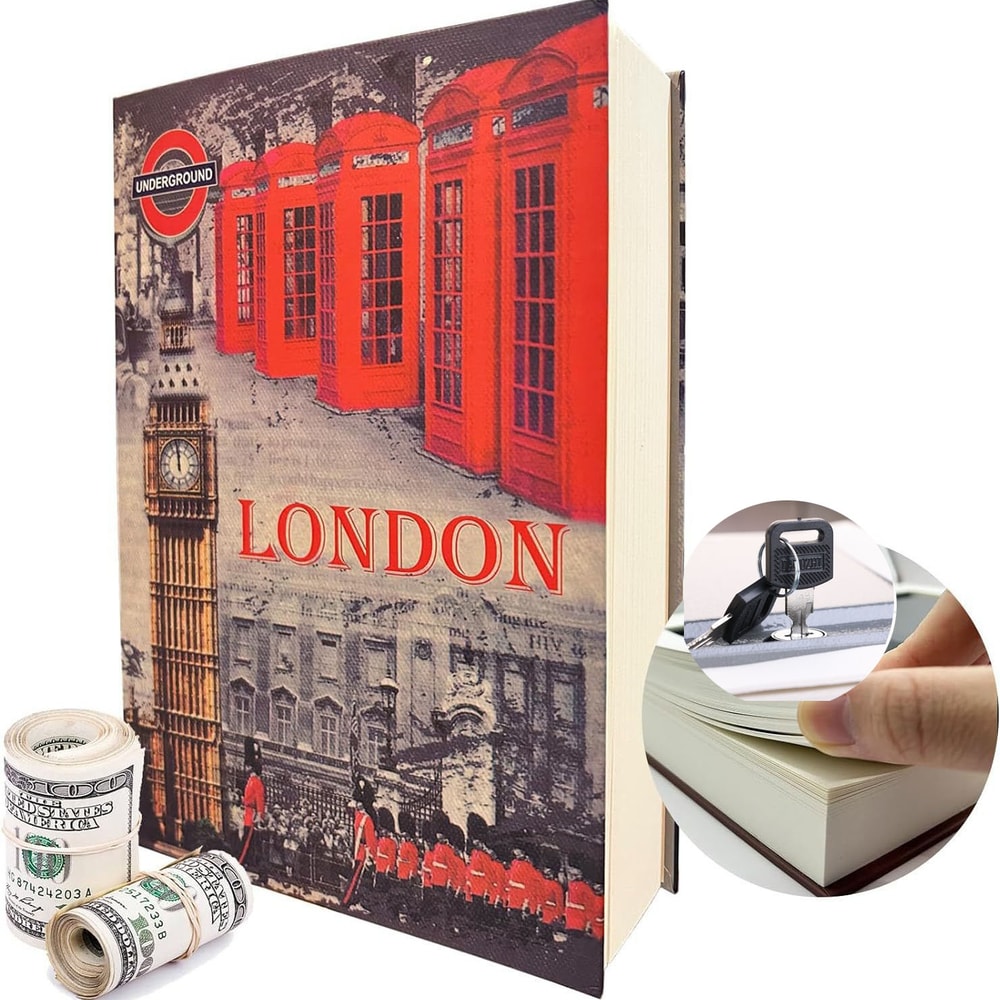 Genuine Paper Transfer Book Safe Box Secret Hidden Safe With Combination Lock For Protecting Valuab 7