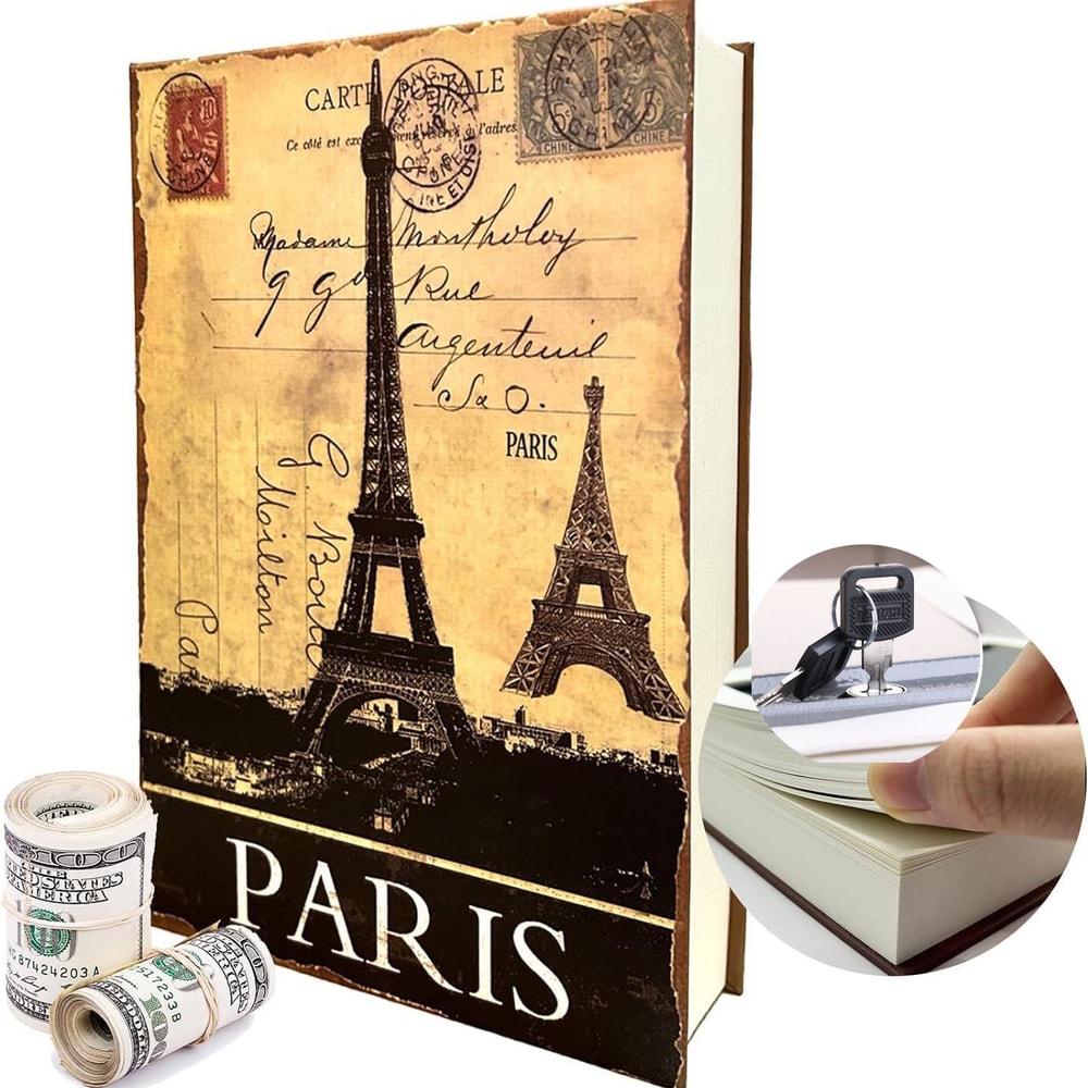 Genuine Paper Transfer Book Safe Box Secret Hidden Safe With Combination Lock For Protecting Valuab 9