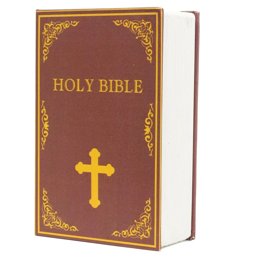 Book Safe with Key Lock Secret Hidden Metal Steel Piggy Bank Box