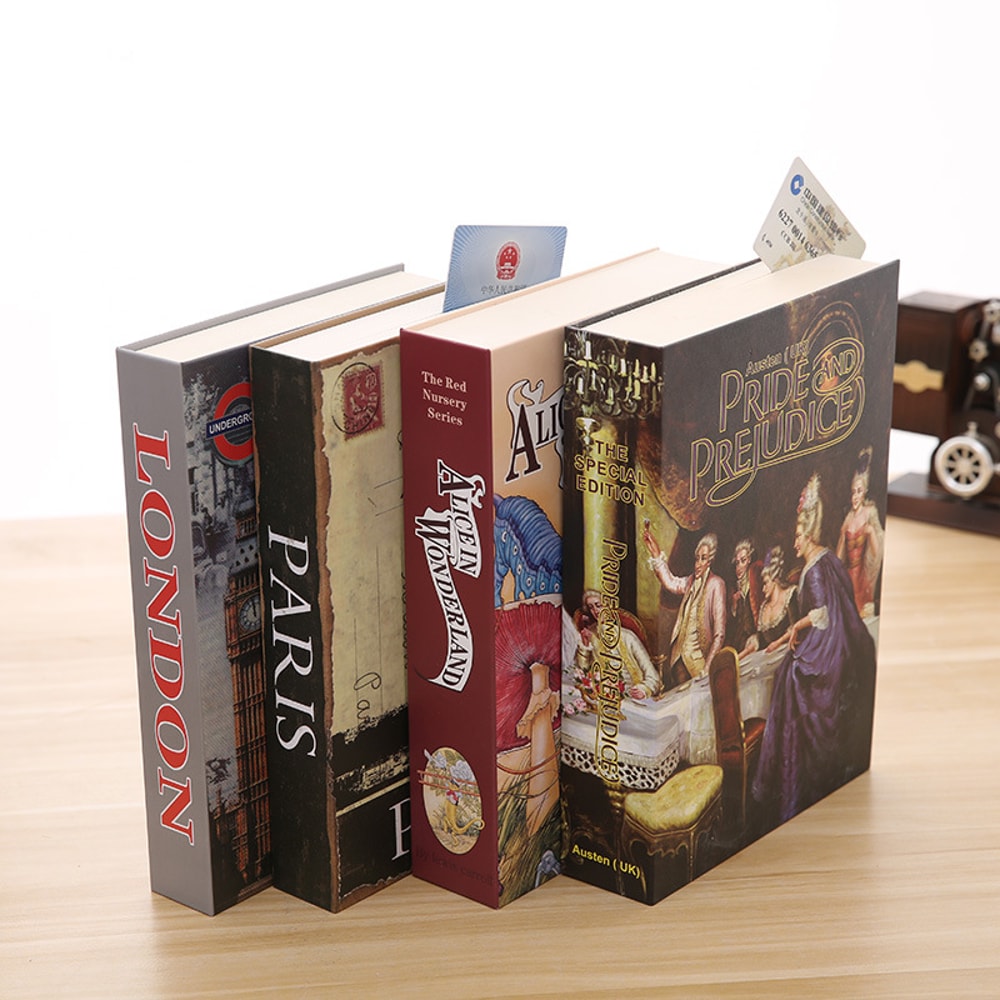 Creative Secret Book Hidden Security Safe Box With KeyCode Lock Classic Book Style Safe For Money 1