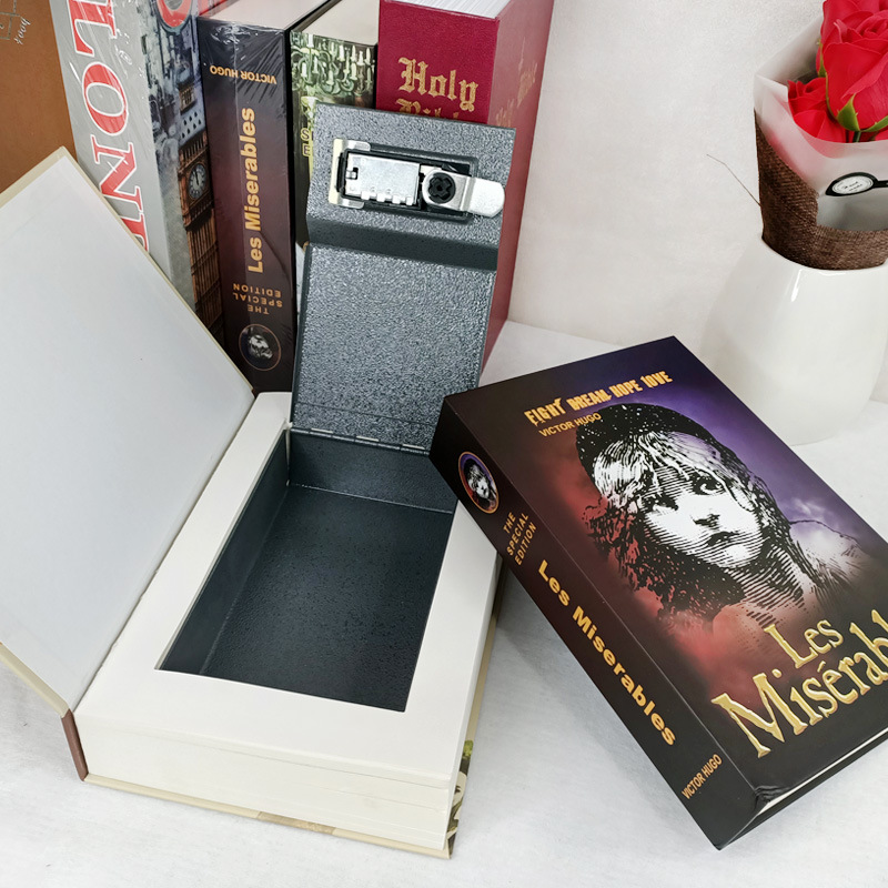 Creative Secret Book Hidden Security Safe Box With KeyCode Lock Classic Book Style Safe For Money 2