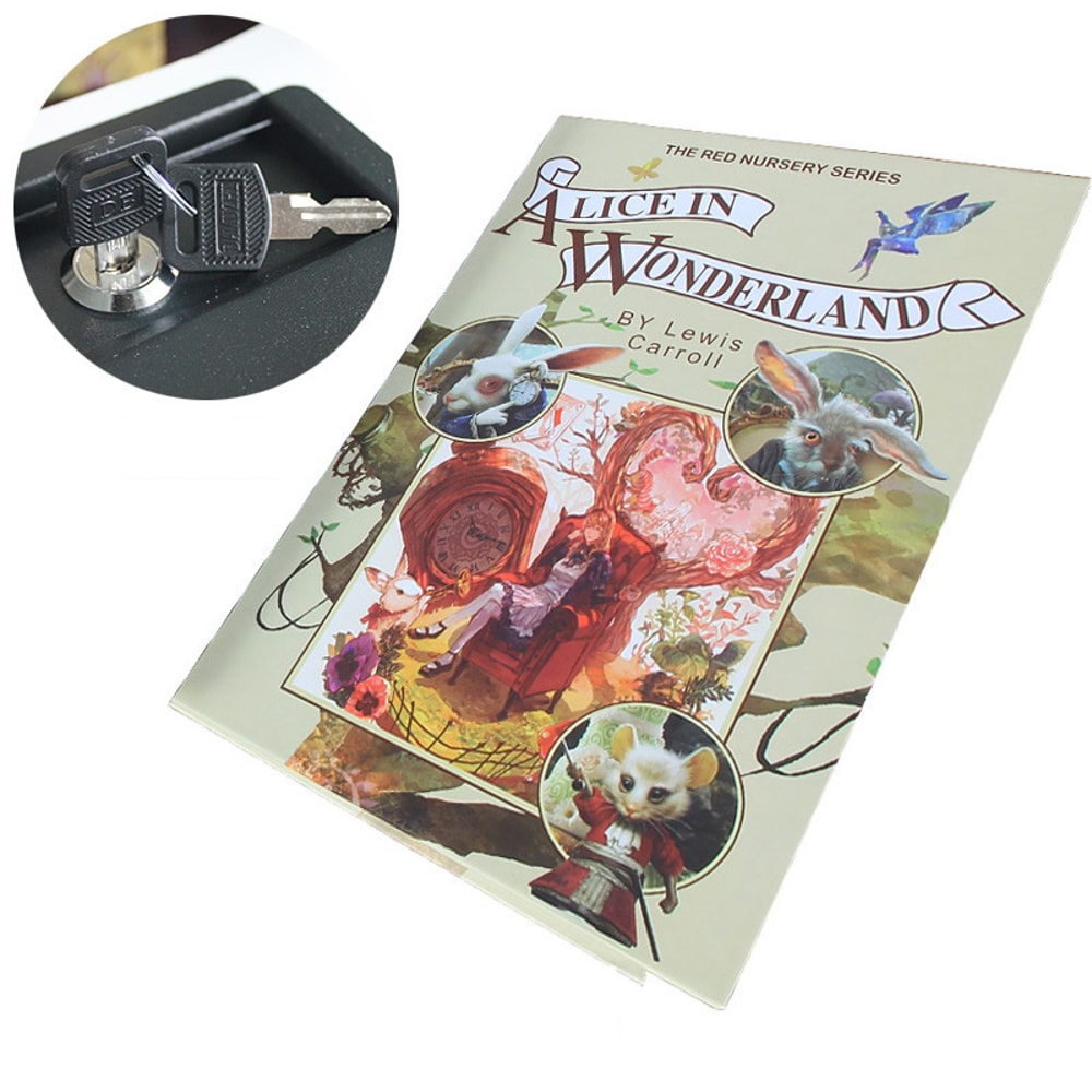 Creative Secret Book Hidden Security Safe Box With KeyCode Lock Classic Book Style Safe For Money 5