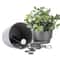 Flower Pot Safe Storage Box with Lock Mini Organizer for Keys, Money, and Valuables