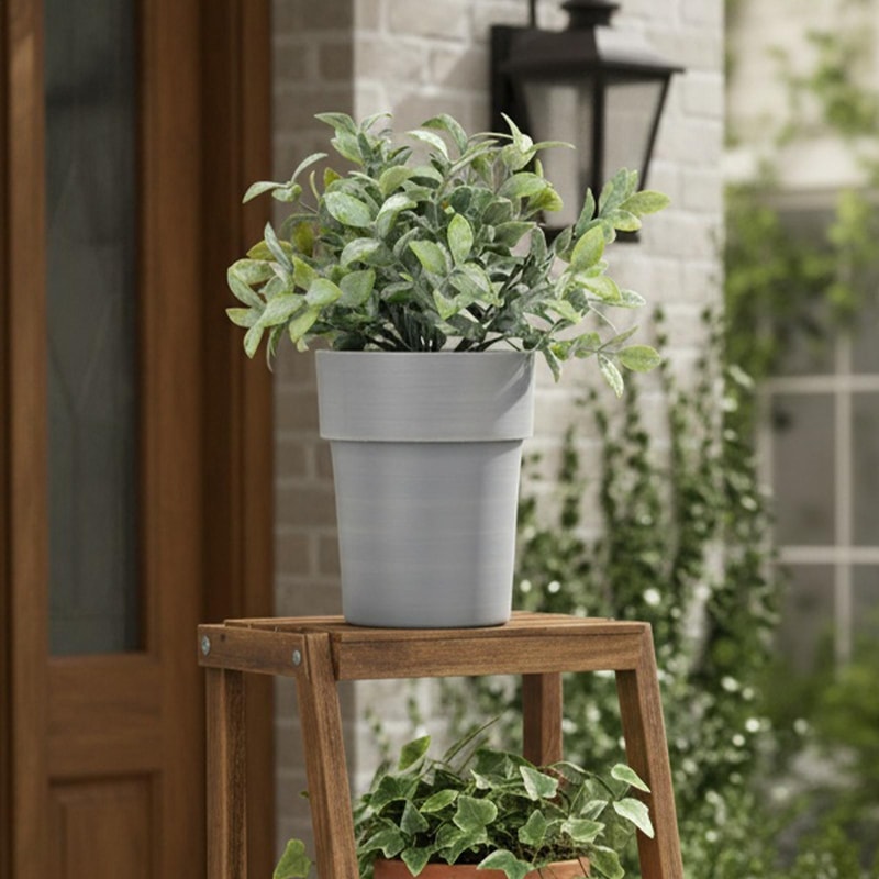 Flower Pot Safe Storage Box with Lock Mini Organizer for Keys, Money, and Valuables