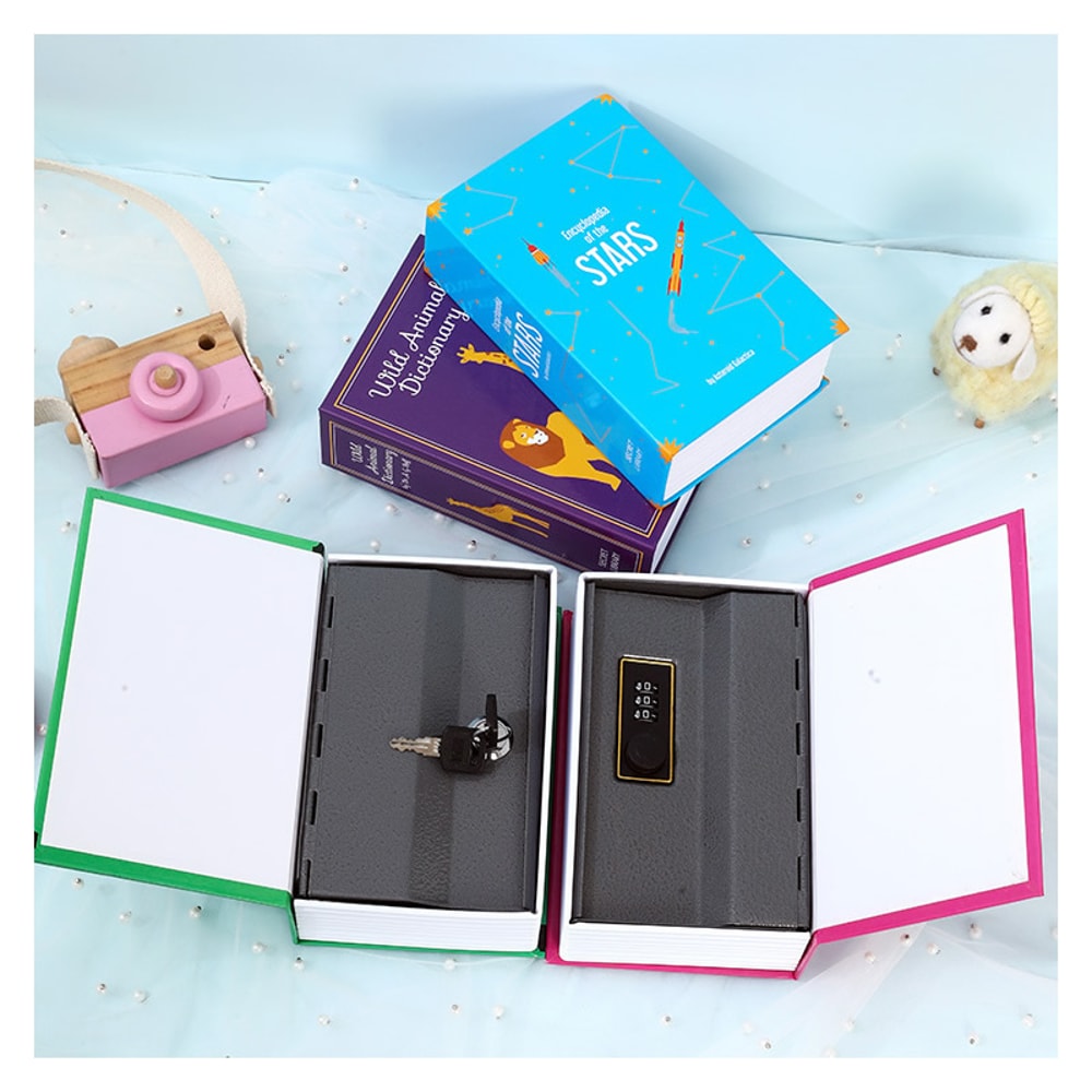 Size S Password Hidden Book Safe Diversion Safe With Combination Lock For Home Office Car Travel 3