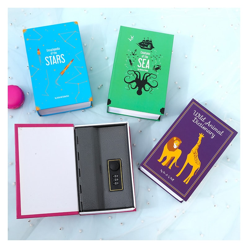 Size S Password Hidden Book Safe Diversion Safe With Combination Lock For Home Office Car Travel 4