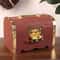 Vintage Treasure Chest With Lock Retro Wooden Storage Box For Home Decoration Savings 9