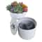 Creative Iron Flowerpot Storage Box With Lock Mini Money Organizer For Secure Storage 3