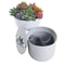 Creative Iron Flowerpot Storage Box With Lock Mini Money Organizer For Secure Storage 3