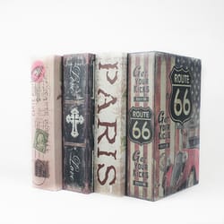 classic book style hidden safe box steel password locker & piggy bank