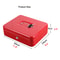 Desk Steel Safe Cash Box With Lock Coin Compartment Bill Clips For Cash Register Home Organizatio 2