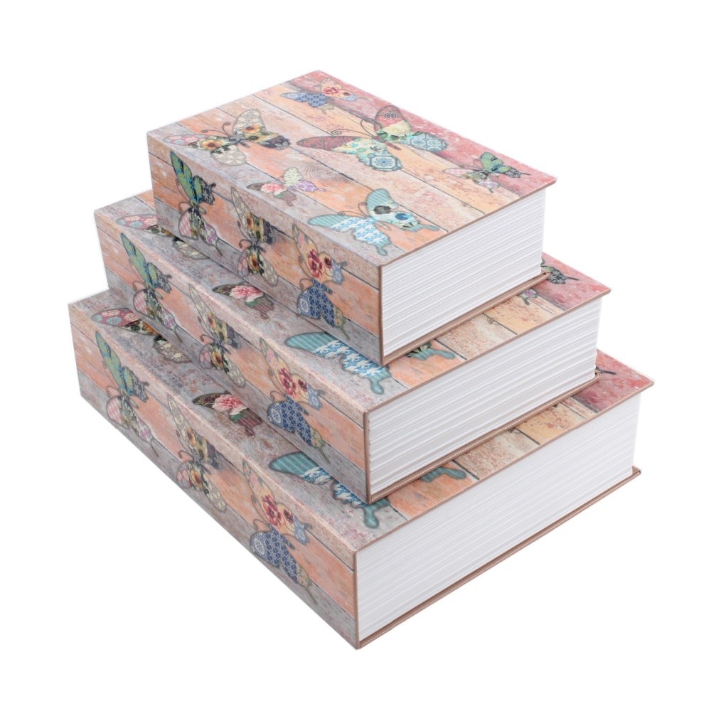 Hidden Book Safe With Key Lock Secure Metal Cash Box For Cash Valuables 5