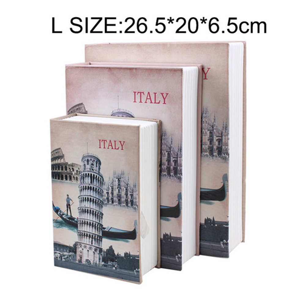 Hidden Book Safe With Key Lock Secure Metal Cash Box For Cash Valuables 6