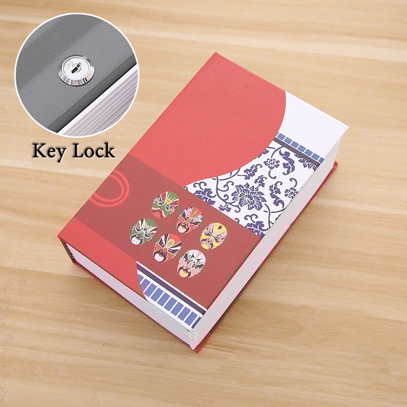 Kids Book Safe Hidden Box Secret Money Jewelry Watch Diversion Safe with Key Lock