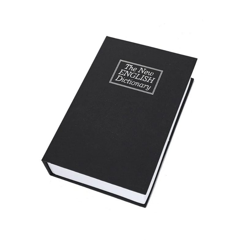 BookShaped Secret Safe Decorative Metal Money Box With Combination Lock Piggy Bank For Home Securit 7