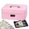 Portable Safe Box Secure Money, Jewelry & Cards with a Lock and Security Code for Travel